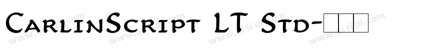 CarlinScript LT Std字体转换